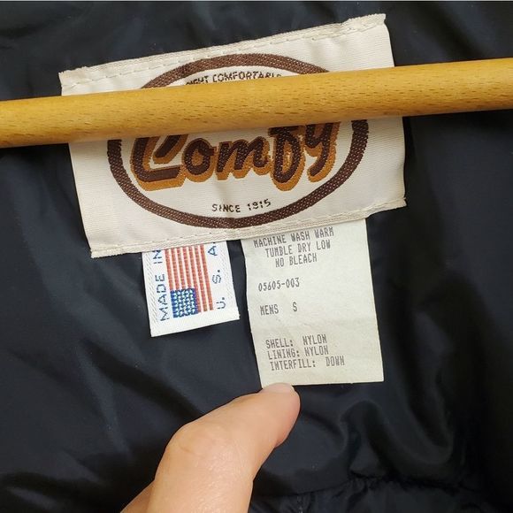 🤩New with tags Rare Vintage Comfy down puffer gray jacket size men's S - Picture 9 of 10